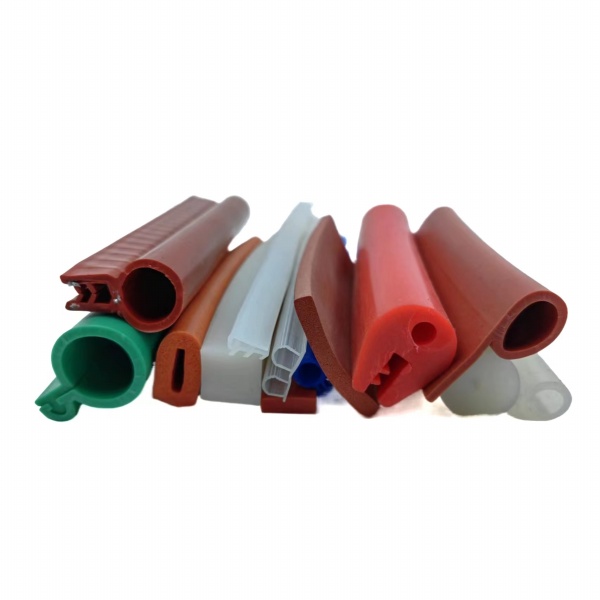 Extruded silicone profile